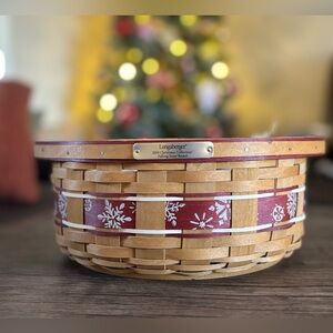 Longaberger 2010 Falling Snow Basket NWT
